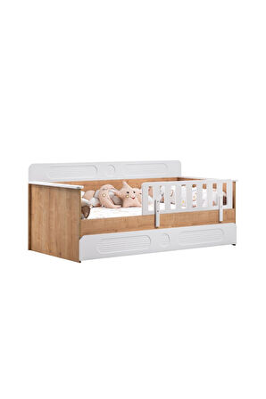 Yavrulu Karyola, Flora Yavrulu Montessori Karyola - Ceviz + 1 Adet Comfort Yatak