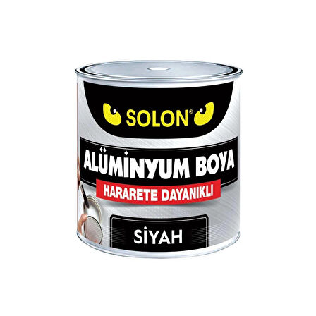 Isıya Dayanıklı Alüminyum Yaldız Boya Siyah 125 Ml.