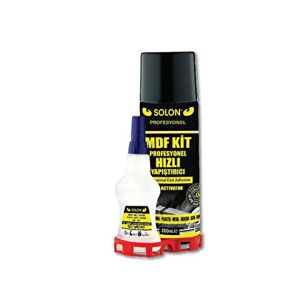  MDF Kit Profesyonel Hızlı Yapıştırıcı 200 Ml+50 Gr