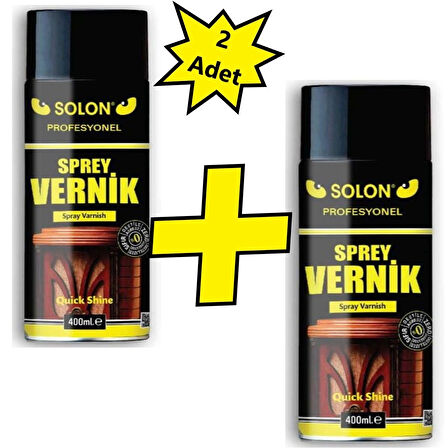 Profesyonel 400 ml Sprey Vernik 2 Adet