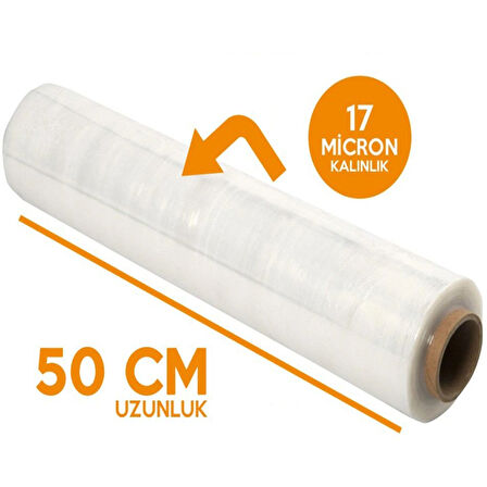 Palet Streç 50 CM 17 Mic. 2000Gr / 300mt