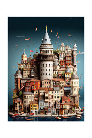 Galata 1158 14+ Yaş Küçük Boy Puzzle 1000 Parça