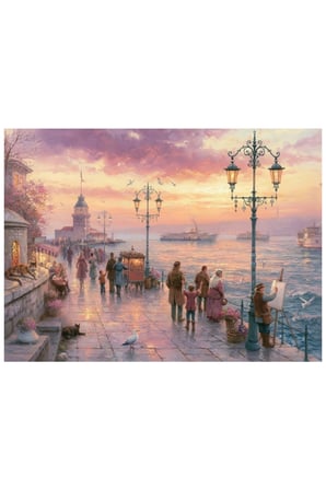 Anatolian 1000 Parçalık Puzzle - Gün Batımında Kız Kulesi 1217