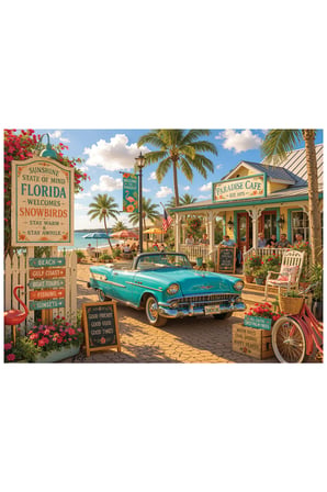 Anatolian 1000 Parçalık Puzzle - Paradise Cafe 1222
