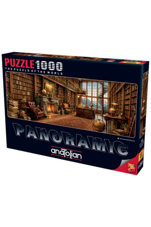 Anatolian 1000 Parçalık Puzzle - Şömineli Kütüphane 1228
