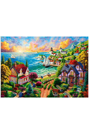 Sahildeki Köy 3343 14+ Yaş Büyük Boy Puzzle 260 Parça