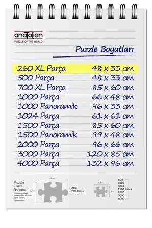 Anatolian 260 Parça XL Puzzle - Sessiz Güzellik 3358