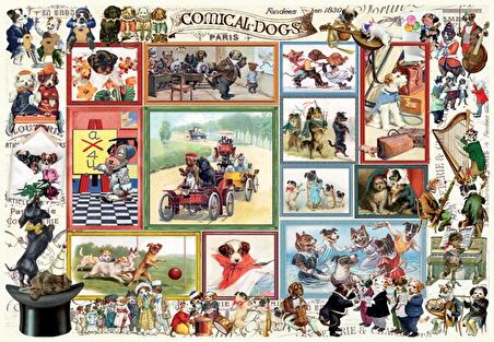 Anatolian 2x500 Parçalık Puzzle - Sevimli Kediler , Komik Köpekler  3611