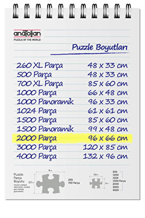 Anatolian 2000 Parçalık Puzzle - Çam Ormanı 3973