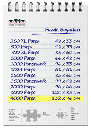 Anatolian 4000 Parçalık Puzzle - Su Değirmeni 5208
