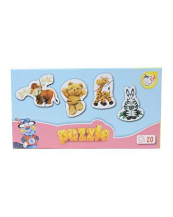 Kırkpabuç Hayvanlar 20 Parça Puzzle 