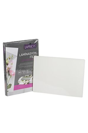 Lamiess  A-5 154 X 216 Mm  80 Mıc.Polyester Laminasyon Filmi 100'Lü