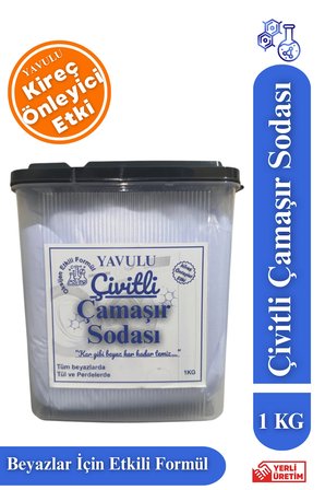 Çivitli Çamaşır Sodası Çivit Etkili Optik Beyazlık 1KG Çivitli Leke Sökücü Beyazlatıcı