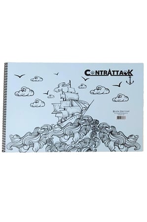 3 Adet Plastik Kapak Spiralli Resim Defteri 35 X 50 Cm 25 Yaprak