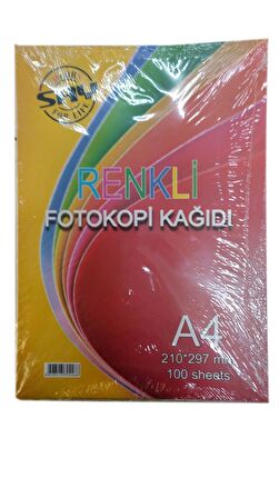 Saray A4 Renkli Fotokopi Kağıdı 5 Renk 80 Gr 3 Paket 300 Adet