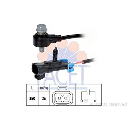 Opel Vuruntu Sensoru Astra G - Vectra B - Vrctra C Z22se - Facet 9.3093