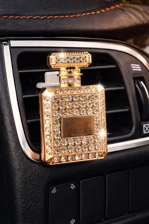 Gold Renk,Parfüme Model, Kristal Diamond Tasarım Araba Kokusu, Araç İçi Parfüm, Difüzör Koku