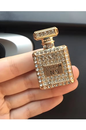Gold Renk,Parfüme Model, Kristal Diamond Tasarım Araba Kokusu, Araç İçi Parfüm, Difüzör Koku