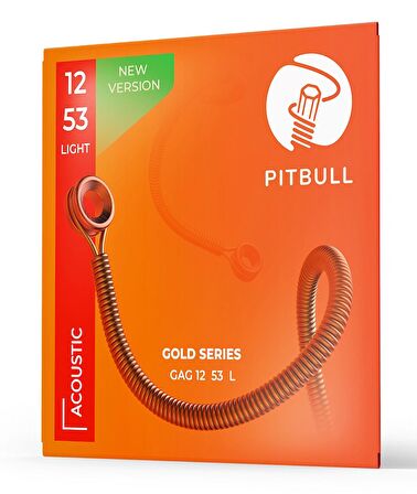 Pitbull Gold Series GAG 12-53 L Takım Tel Akustik Gitar Teli 012-053