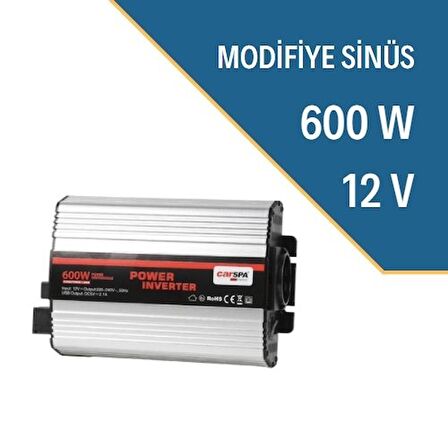 Carspa 600 Watt İnvertör 12V/220V Çevirici İnverter