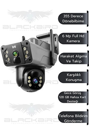 Okam-3024 6 Mp Dual Lens Wifi Ptz Kamera