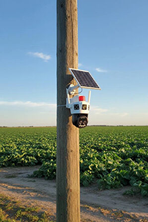 Okam 6010 4G E Sim Özellikli Solar 10X Optik Zoom Kamera