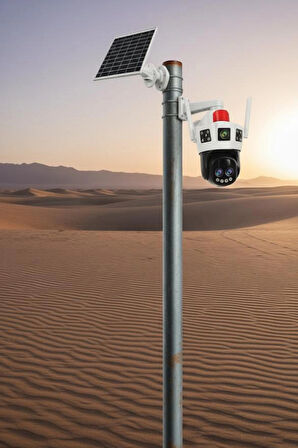 Okam 6010 4G E Sim Özellikli Solar 10X Optik Zoom Kamera