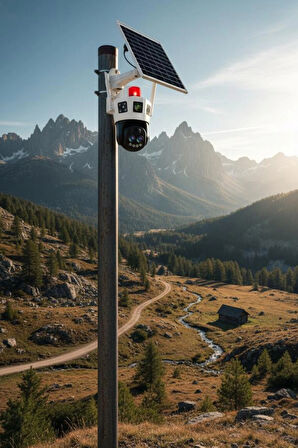 Okam 6010 4G E Sim Özellikli Solar 10X Optik Zoom Kamera