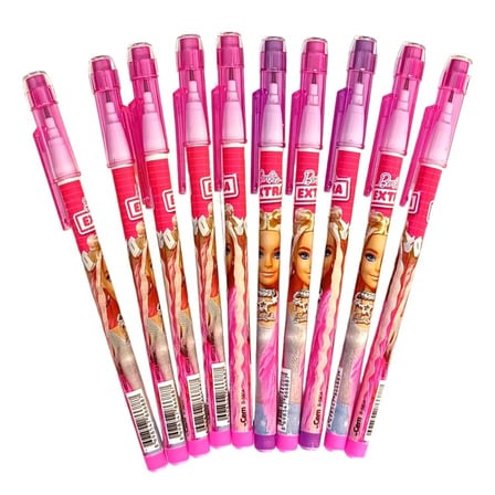 Dolphin Yumurtlayan Kalem (Geçmeli Kurşun Kalem) Barbie Silgili B-5804 (50 Li Paket)