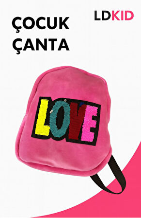 DOLPHIN PBR-676 KADIFE SIRT CANTASI (Pembe Love)