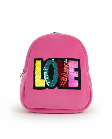 DOLPHIN PBR-676 KADIFE SIRT CANTASI (Pembe Love)