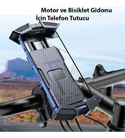 Motor ve Bisiklet Gidonu İçin Telefon Tutucu BTS14