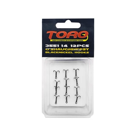 Protackle Toro 3551 Üçlü İğne Siyah Nikel 14 No 12 pcs