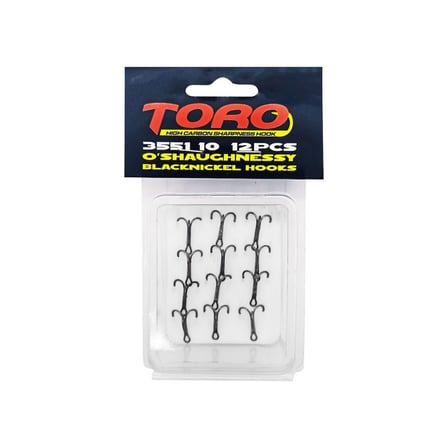 Protackle Toro 3551 Üçlü İğne Siyah Nikel 10 No 12 pcs