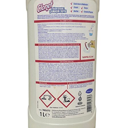 Diversey Clonet Yoğun Kıvamlı Çamaşır Suyu 6 Ad x 1 Lt.