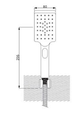 Newarc Aqua El Duş Takımı Siyah 410525R-05