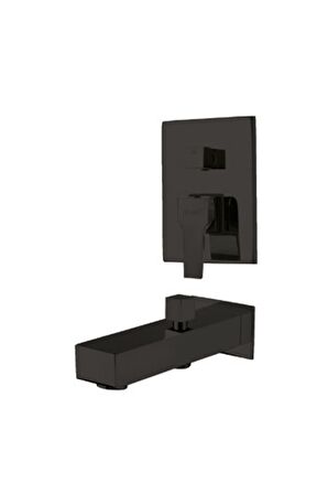 AQUA ANKASTRE BANYO BATARYASI VALFLİ GAGALI SİYAH