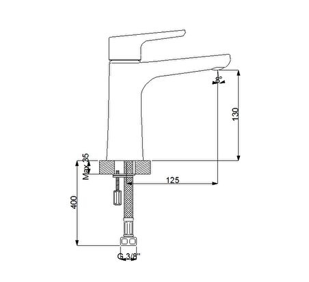 Newarc Newart Lavabo Bataryası 150521N