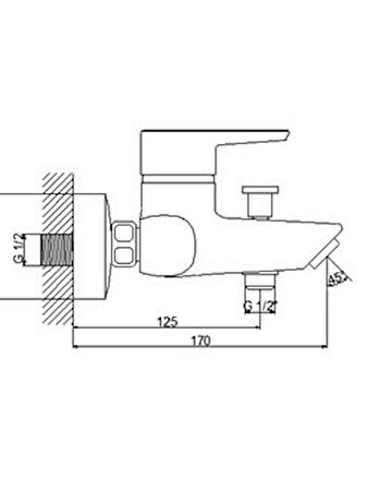 Newarc Aqua 941511 Gümüş Banyo Bataryası