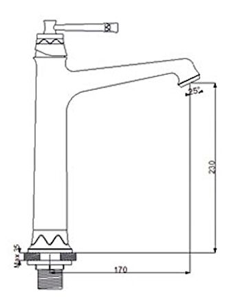 Newarc Pera Çanak Tipi Lavabo Bataryası