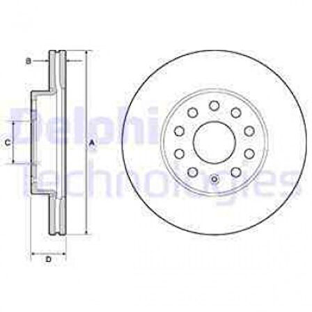 Vag On Fren Aynası Golf VII 13> Leon A3 13>16 Octavıa 13> - Delphi Bg4701c