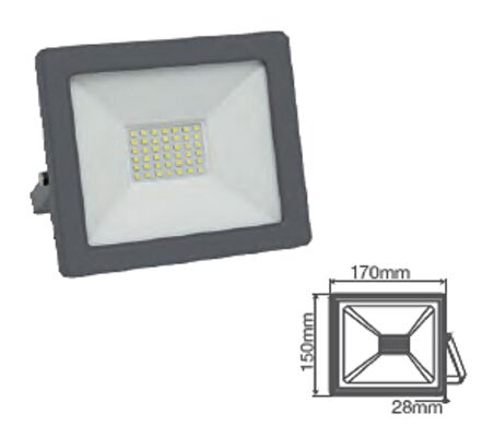 VT iNDUS 30W SMD 3000K IP65 220V LED PROJEKTÖR GÜNIŞIĞI(24)