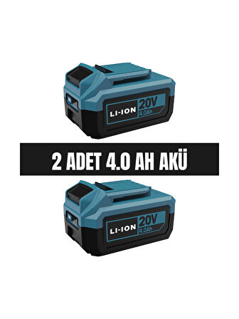 Catpower 4235 Akülü Vidalama, Kırıcı-Delici, Taşlama Kömürsüz 20 V + (2 Adet 4.0 Ah Akü ve Hızlı Şarj Cihazı)