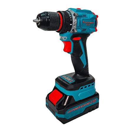 Catpower CATE1010 Kömürsüz 20V 2.0Ah Çift Akülü Vidalama Makinesi