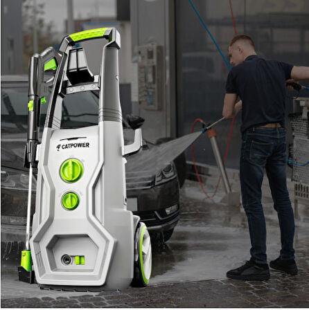CATPOWER 716 210 BAR YÜKSEK BASINÇLI YIKAMA MAKİNESİ 2500W KÖPÜK HAZNELİ