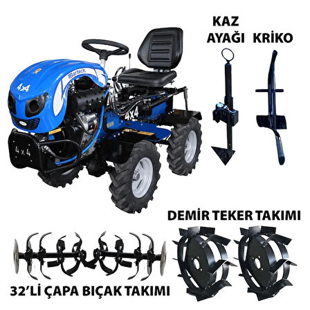 Bartech Oturmalı Tip Belden Kırmalı Çapa Makinesi 