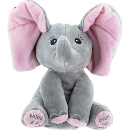 Babycim Neşeli Oyuncu Fil 30 cm, Sesli ve Hareketi, JUMBO CEE FİL