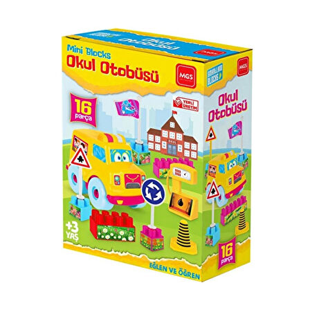 Lego Okul Otobüsü Seti 16 Parça - URT-10-3597