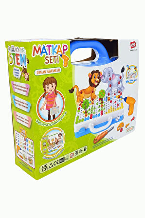 Birlik Oyuncak 3 Boyutlu Yaratıcı 340 Parça Matkaplı Vidalama Eğitici Oyun Seti URT014-001