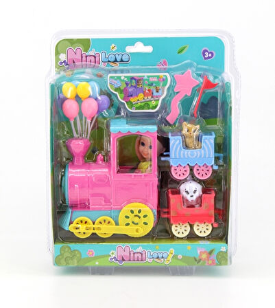 53822 TRENLİ BALONLU MİNİ BEBEK